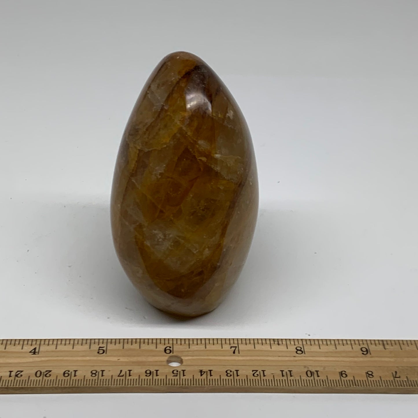 1.42 lbs, 4.1"x2.9"x2.3" Red Hematoid Quartz Freeform Crystal Fire Quartz, B3808