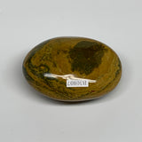 140.1g, 2.6"x2"x1.2" Natural Ocean Jasper Palm-Stone Orbicular Jasper, B30807