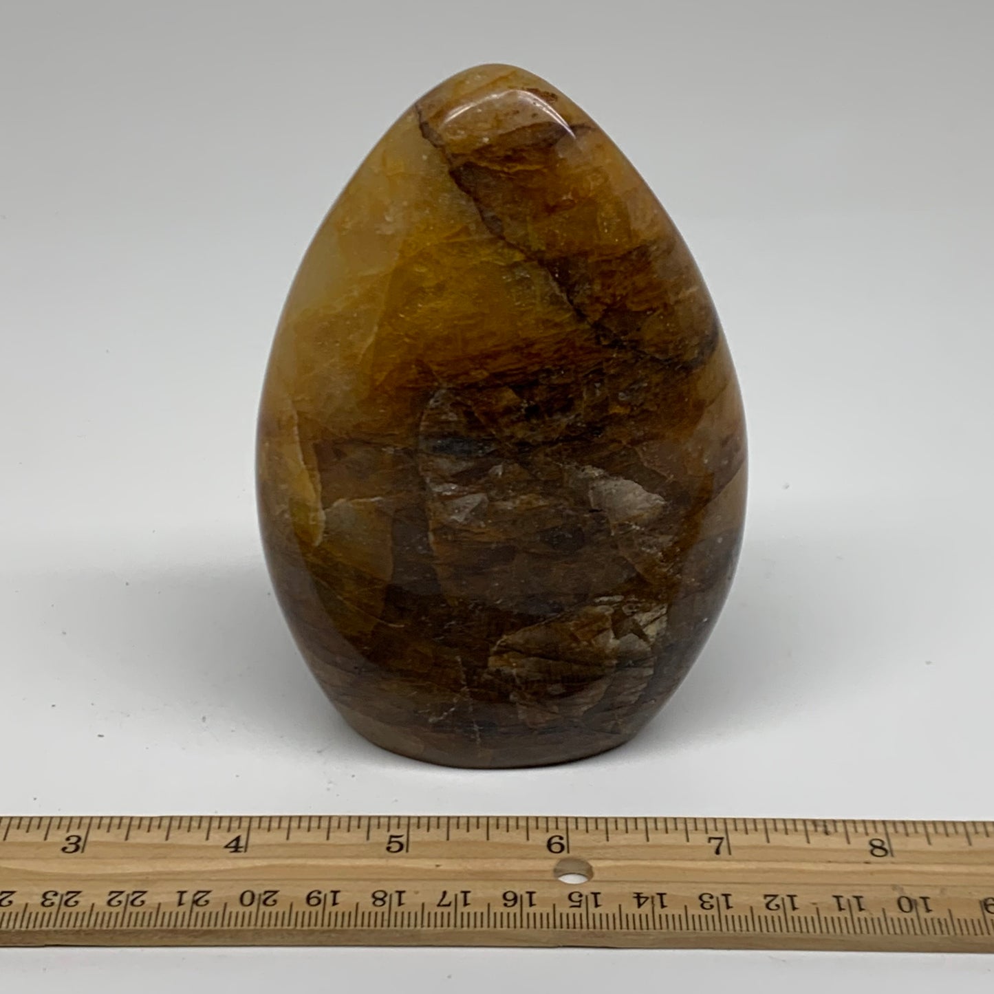 1.26 lbs, 4.6"x3.1"x1.8" Red Hematoid Quartz Freeform Crystal Fire Quartz, B3809