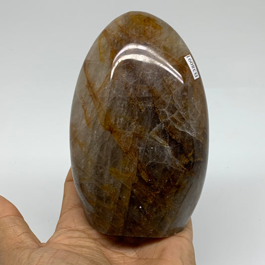 1.68 lbs, 4.7"x3"x2.3" Red Hematoid Quartz Freeform Crystal Fire Quartz, B38091