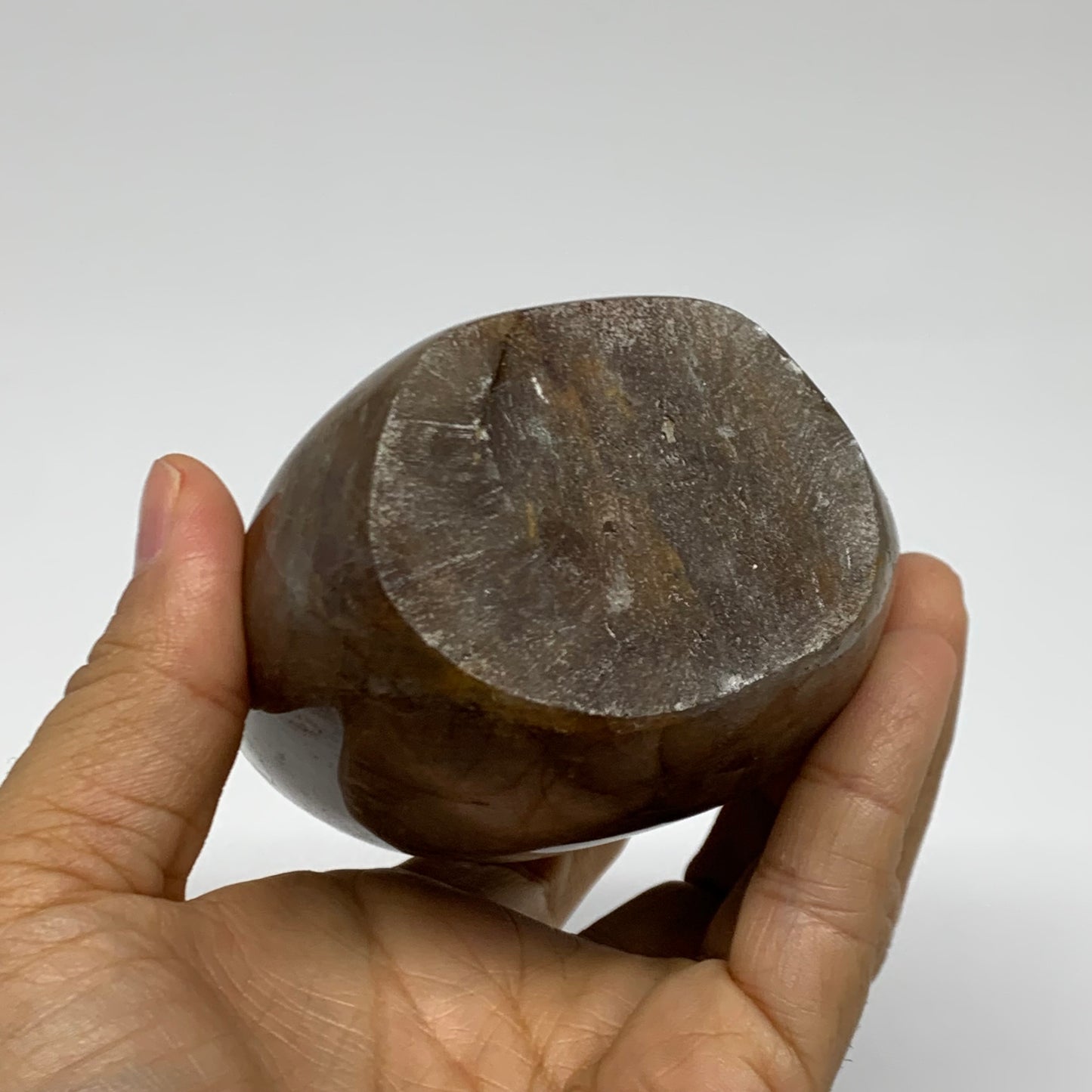 1.68 lbs, 4.7"x3"x2.3" Red Hematoid Quartz Freeform Crystal Fire Quartz, B38091