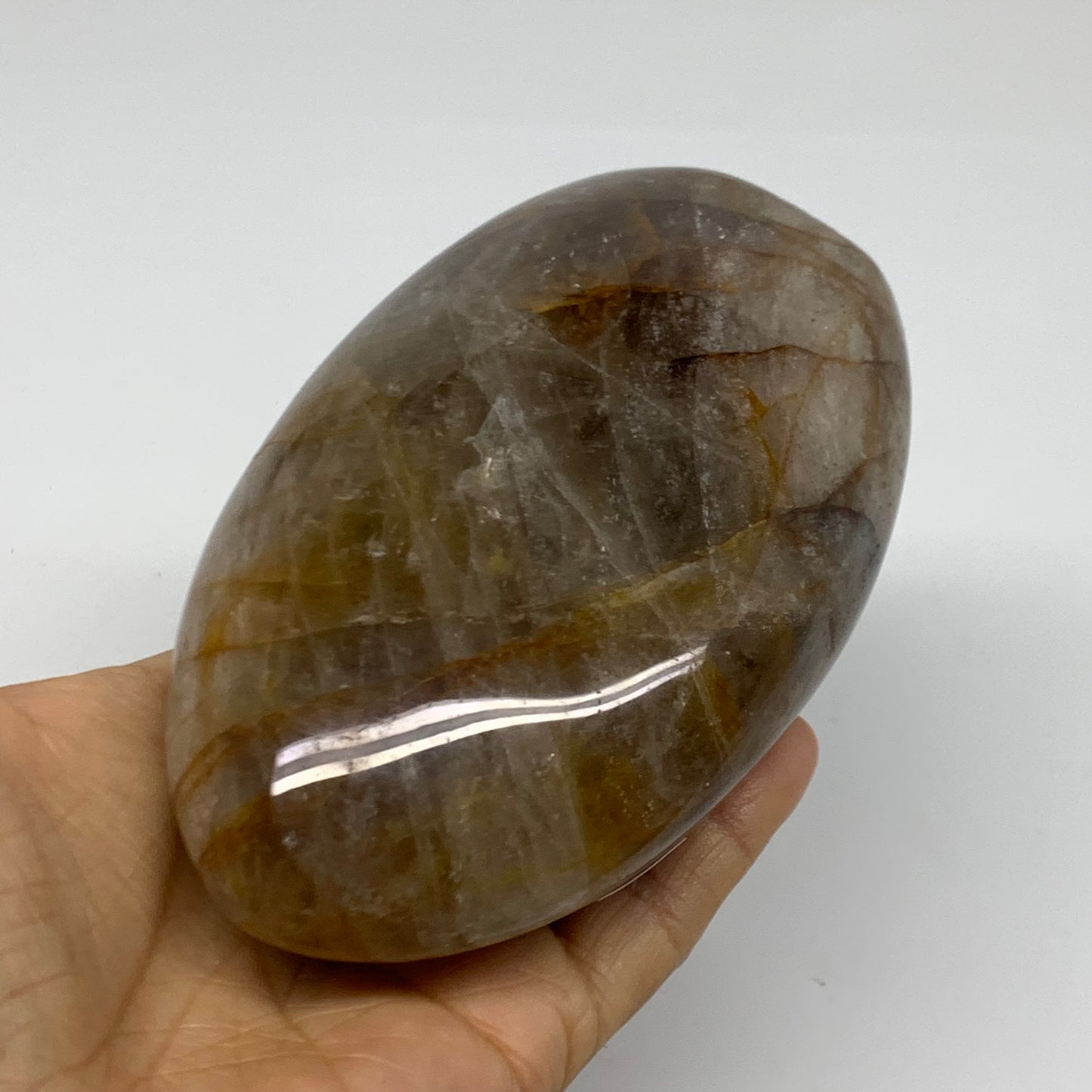 1.68 lbs, 4.7"x3"x2.3" Red Hematoid Quartz Freeform Crystal Fire Quartz, B38091