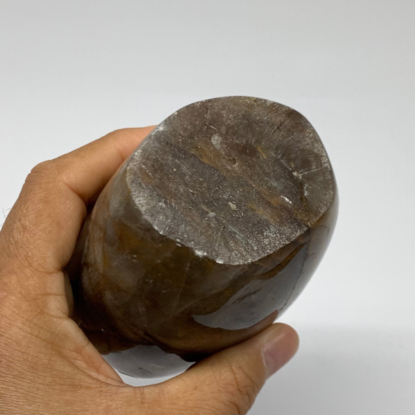 1.68 lbs, 4.7"x3"x2.3" Red Hematoid Quartz Freeform Crystal Fire Quartz, B38091