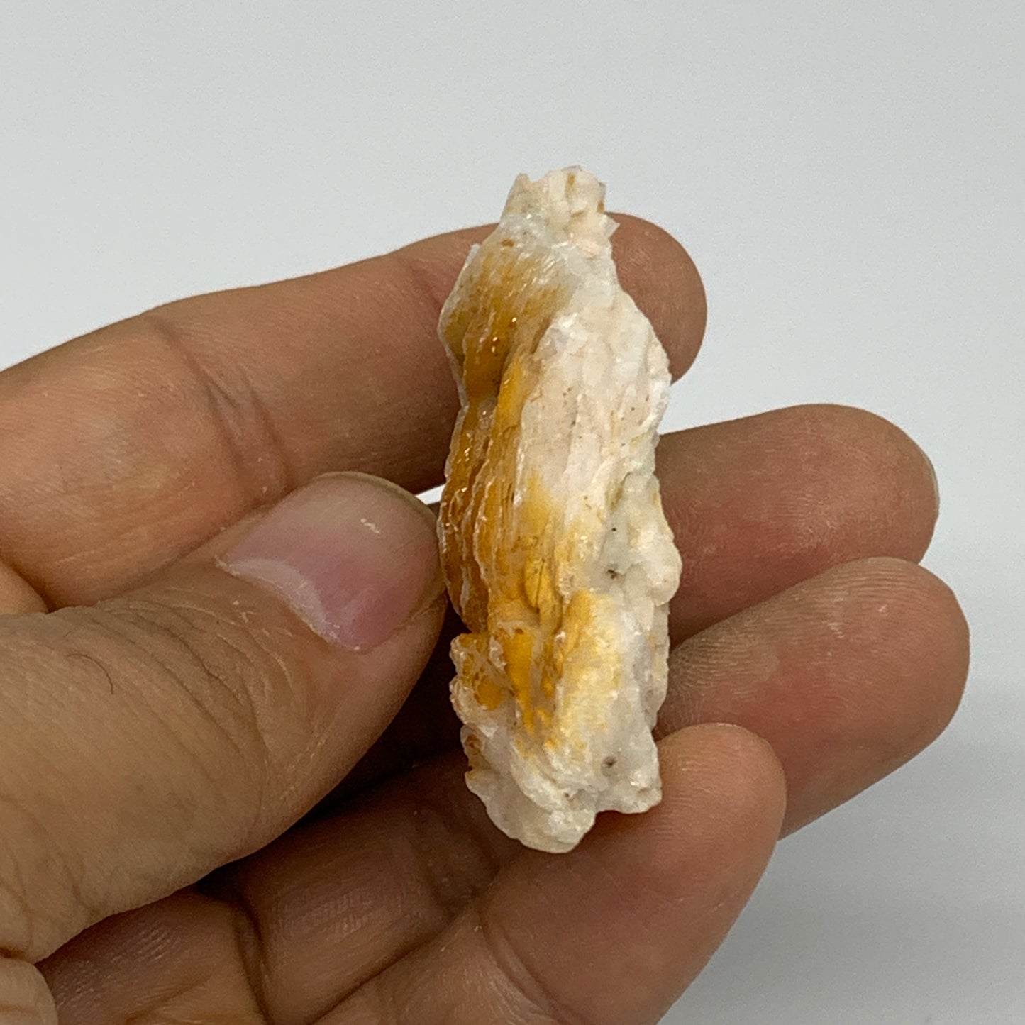 34.7g, 2.1"x1.2x0.7", Natural Golden Barite Mineral Specimen @Morocco, B33599