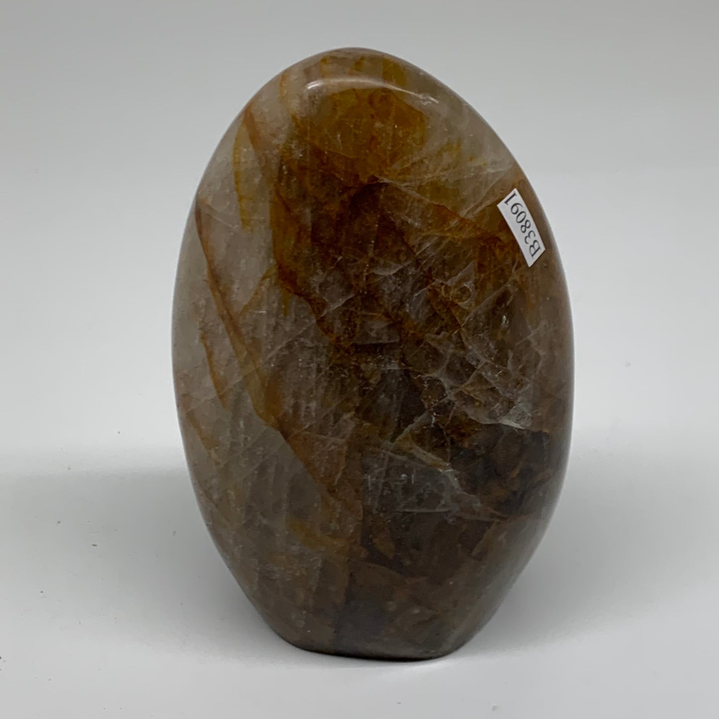 1.68 lbs, 4.7"x3"x2.3" Red Hematoid Quartz Freeform Crystal Fire Quartz, B38091