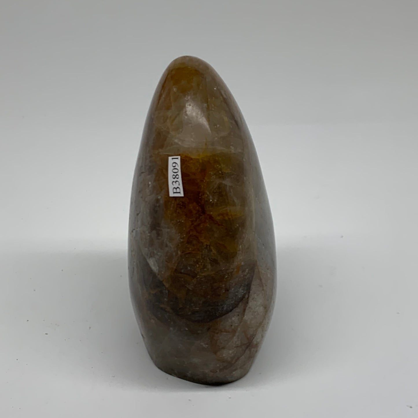 1.26 lbs, 4.6"x3.1"x1.8" Red Hematoid Quartz Freeform Crystal Fire Quartz, B3809