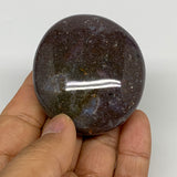 106.6g, 2.3"x2"x1" Natural Ocean Jasper Palm-Stone Orbicular Jasper, B30804