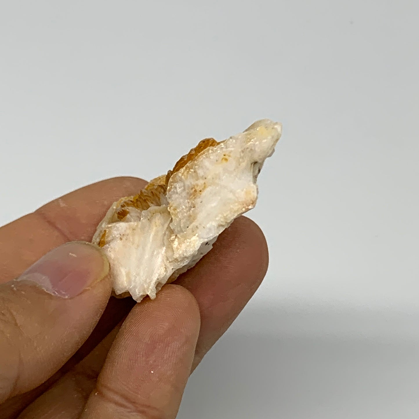 34.7g, 2.1"x1.2x0.7", Natural Golden Barite Mineral Specimen @Morocco, B33599