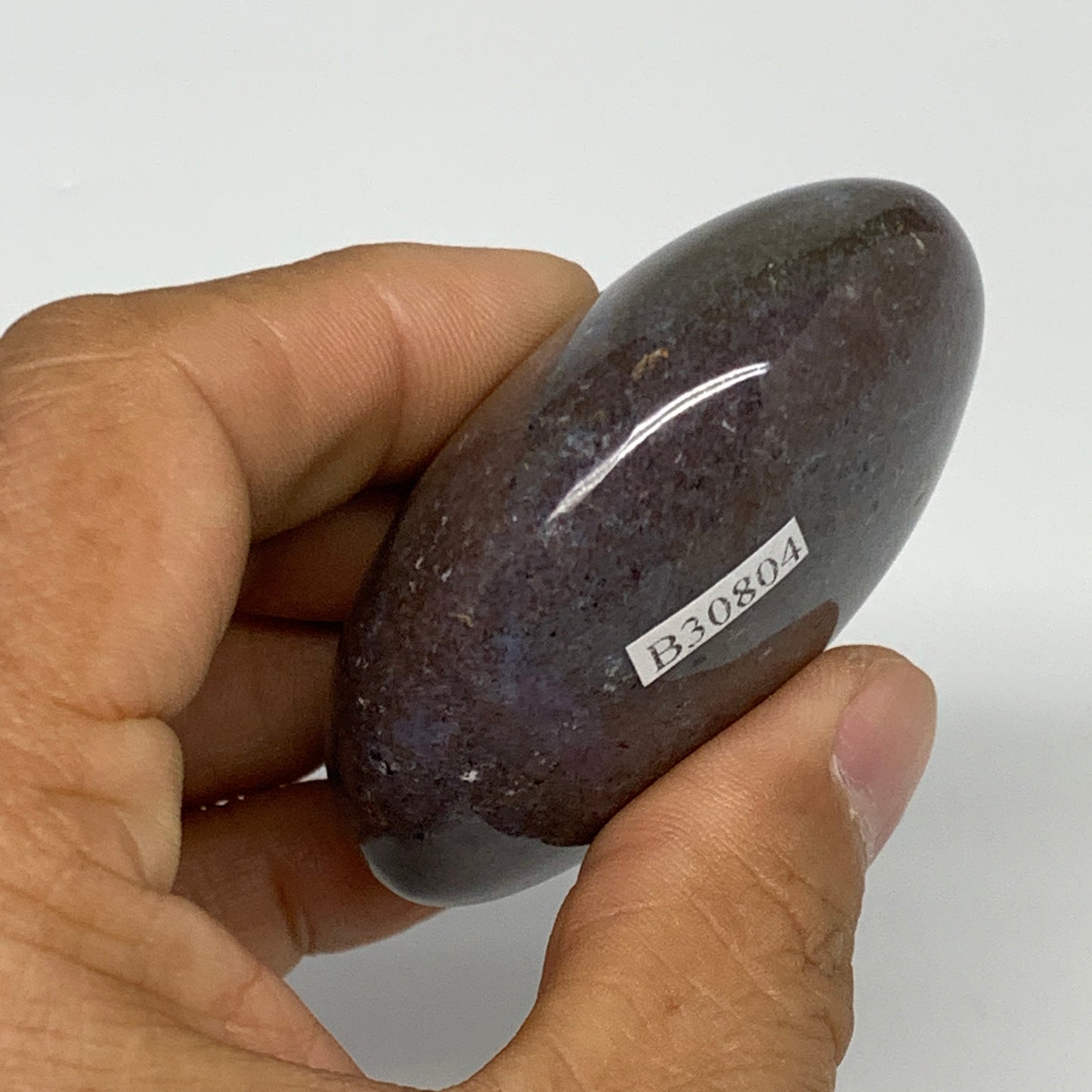 106.6g, 2.3"x2"x1" Natural Ocean Jasper Palm-Stone Orbicular Jasper, B30804