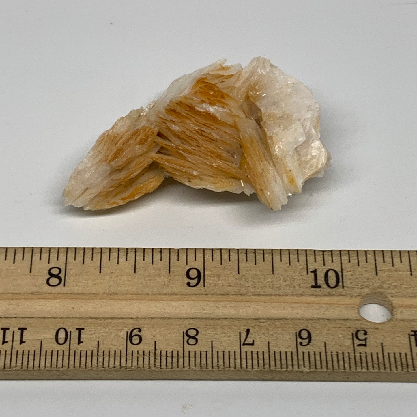 34.7g, 2.1"x1.2x0.7", Natural Golden Barite Mineral Specimen @Morocco, B33599