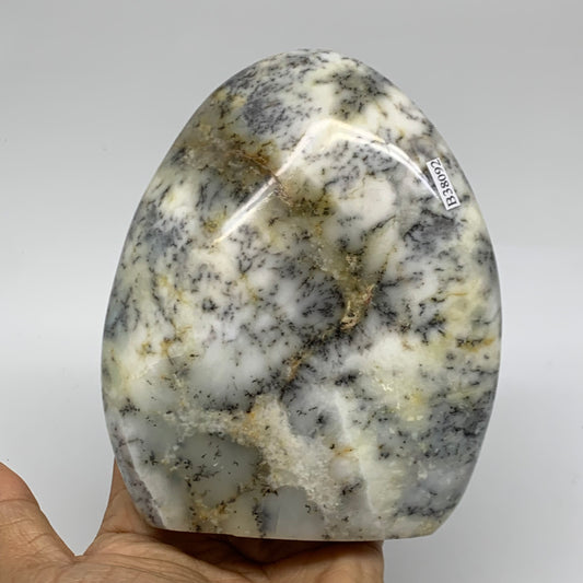 1.78 lbs, 5"x4.2"x1.9", Dendrite Opal Freeform Reiki Energy Crystal, B38092