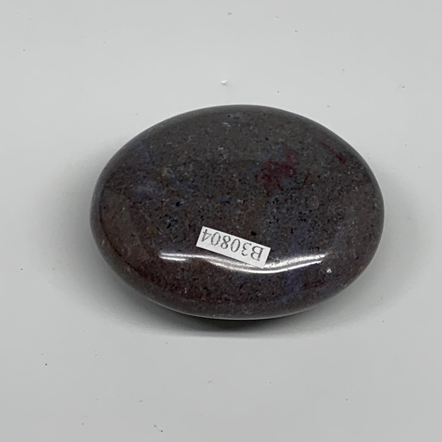 106.6g, 2.3"x2"x1" Natural Ocean Jasper Palm-Stone Orbicular Jasper, B30804