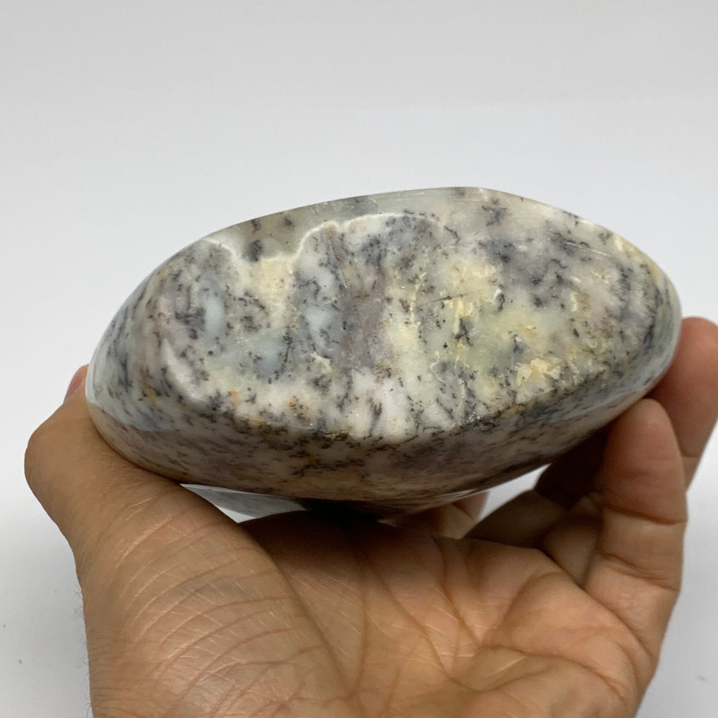 1.78 lbs, 5"x4.2"x1.9", Dendrite Opal Freeform Reiki Energy Crystal, B38092
