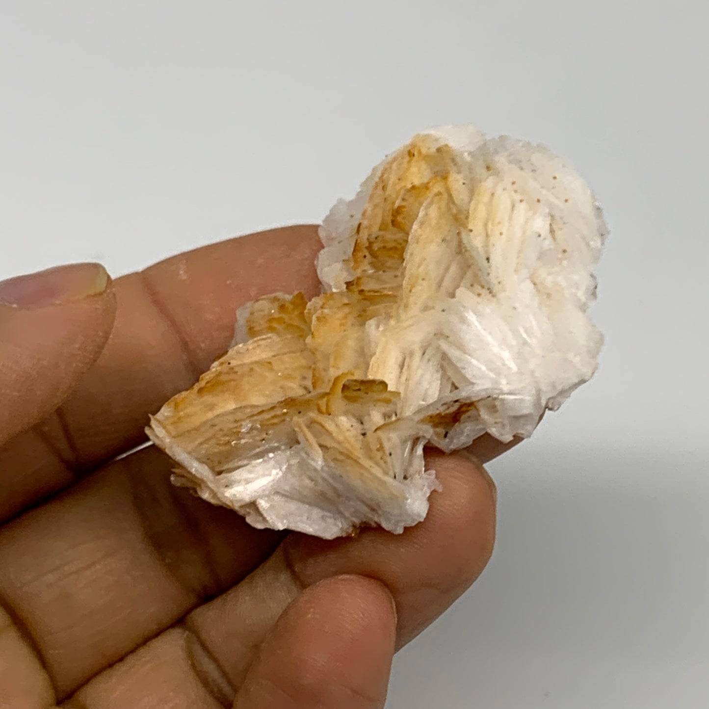50.5g, 1.9"x1.5x0.6", Natural Golden Barite Mineral Specimen @Morocco, B33600