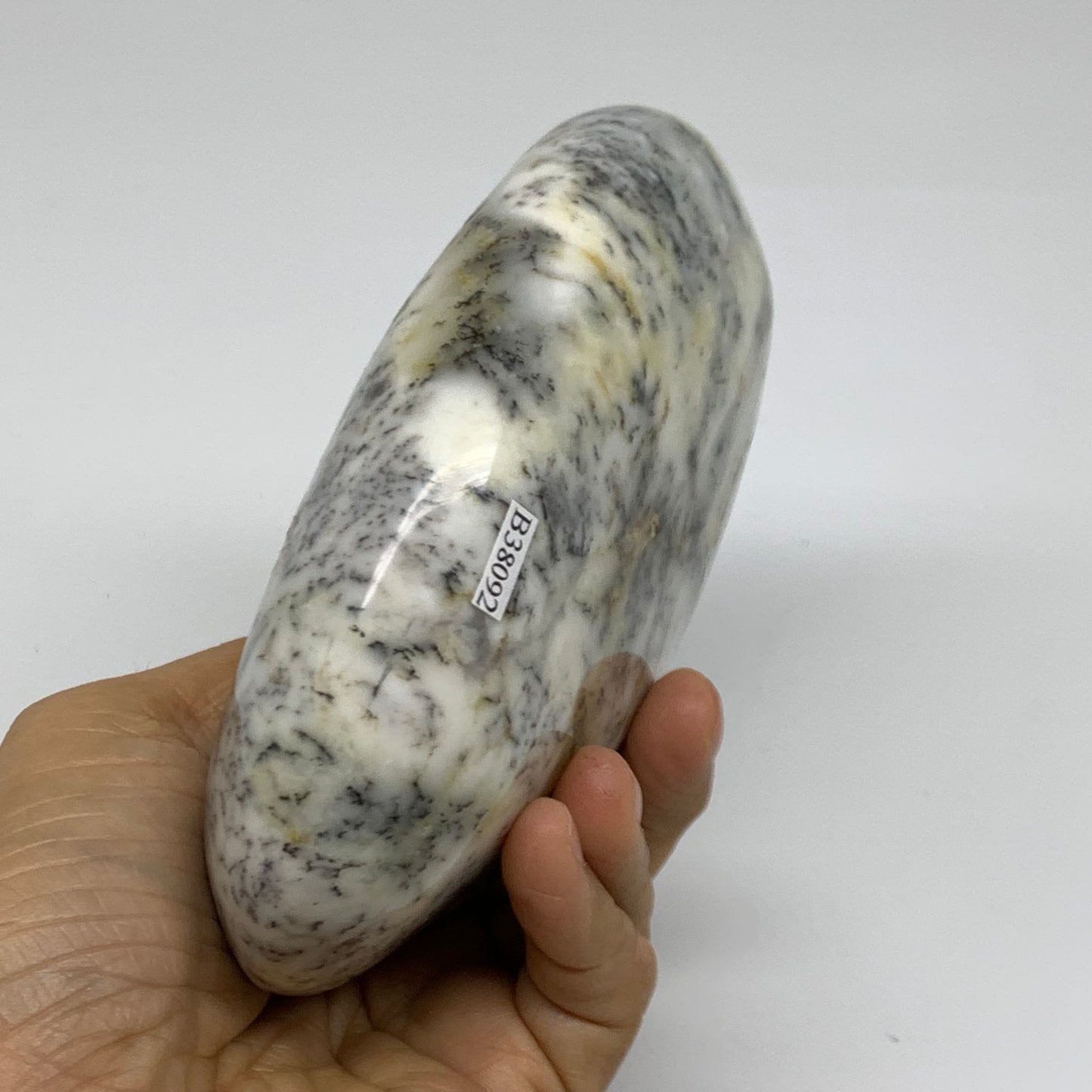 1.78 lbs, 5"x4.2"x1.9", Dendrite Opal Freeform Reiki Energy Crystal, B38092