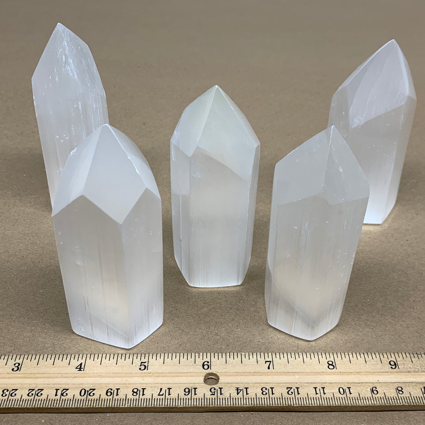 1pc, 3.9"-4", Selenite (Satin Spar) Crystal Crystal Tower Point Powerful, B35742