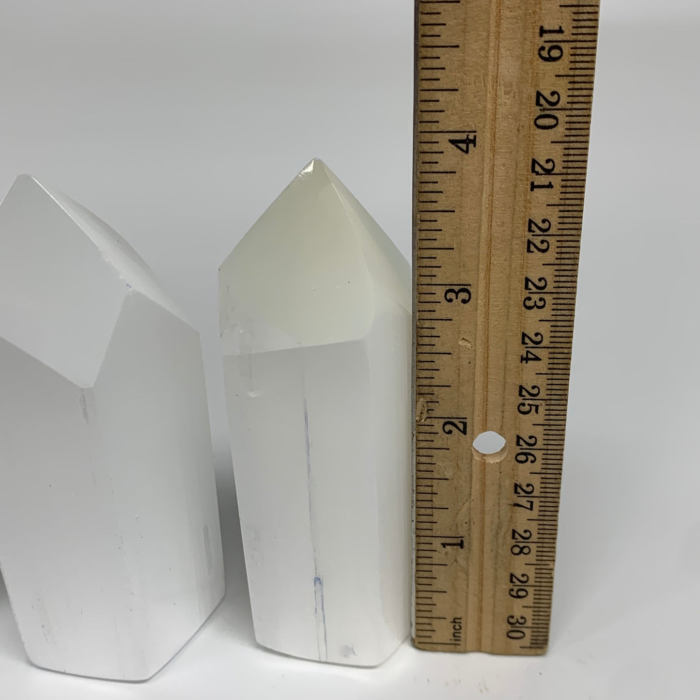 1pc, 3.9"-4", Selenite (Satin Spar) Crystal Crystal Tower Point Powerful, B35742