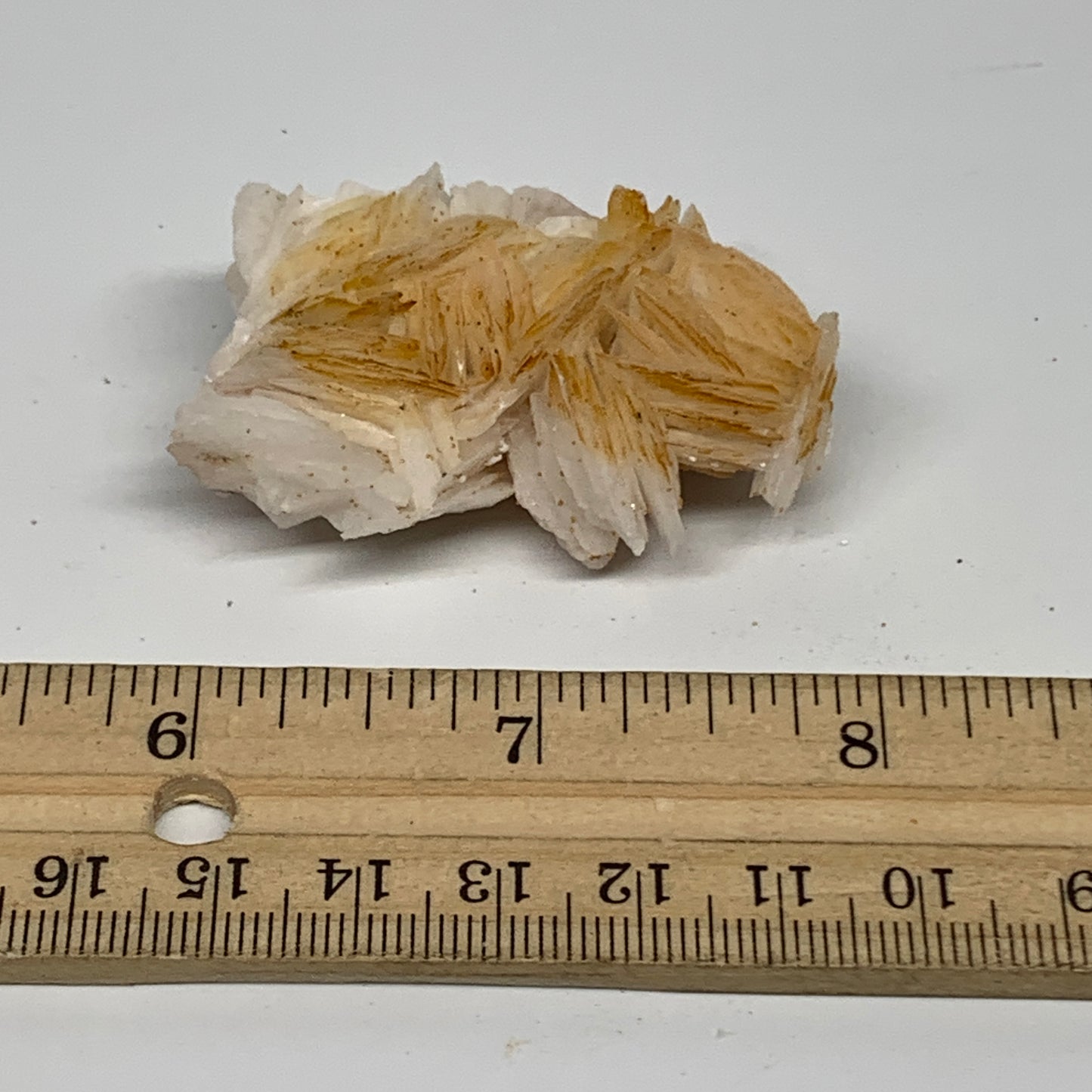 50.5g, 1.9"x1.5x0.6", Natural Golden Barite Mineral Specimen @Morocco, B33600