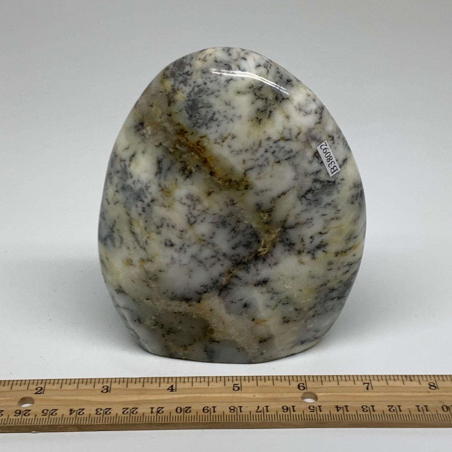 1.78 lbs, 5"x4.2"x1.9", Dendrite Opal Freeform Reiki Energy Crystal, B38092