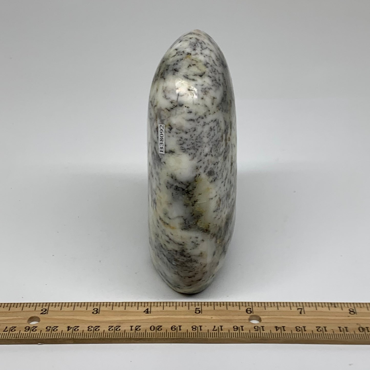1.78 lbs, 5"x4.2"x1.9", Dendrite Opal Freeform Reiki Energy Crystal, B38092