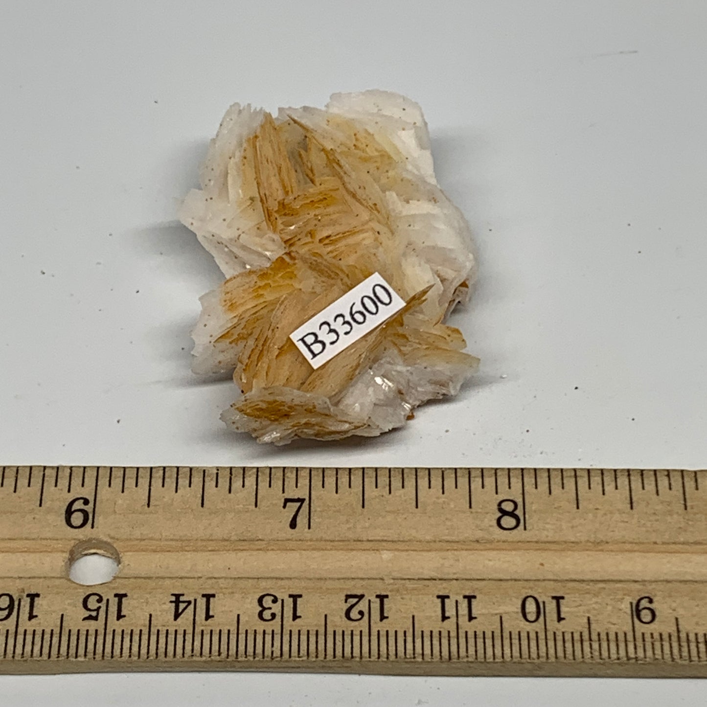 50.5g, 1.9"x1.5x0.6", Natural Golden Barite Mineral Specimen @Morocco, B33600