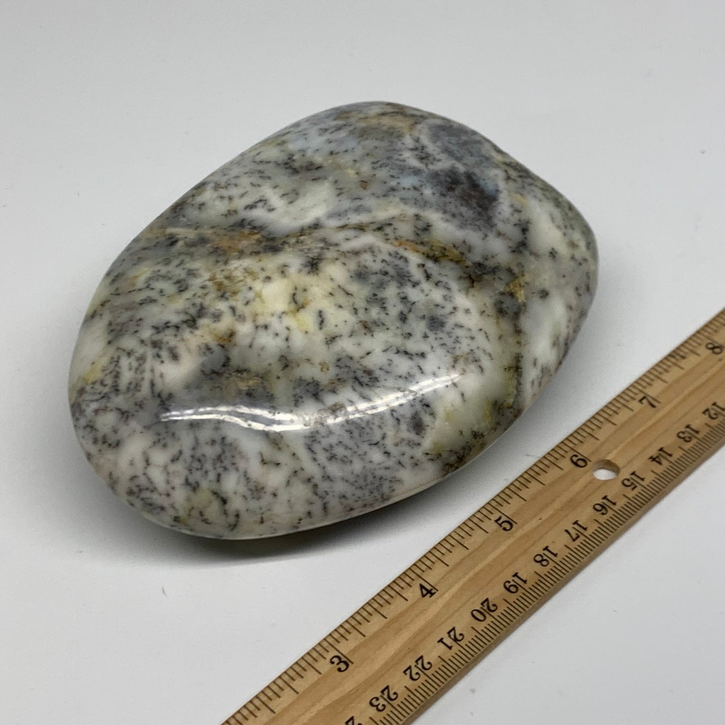 1.78 lbs, 5"x4.2"x1.9", Dendrite Opal Freeform Reiki Energy Crystal, B38092