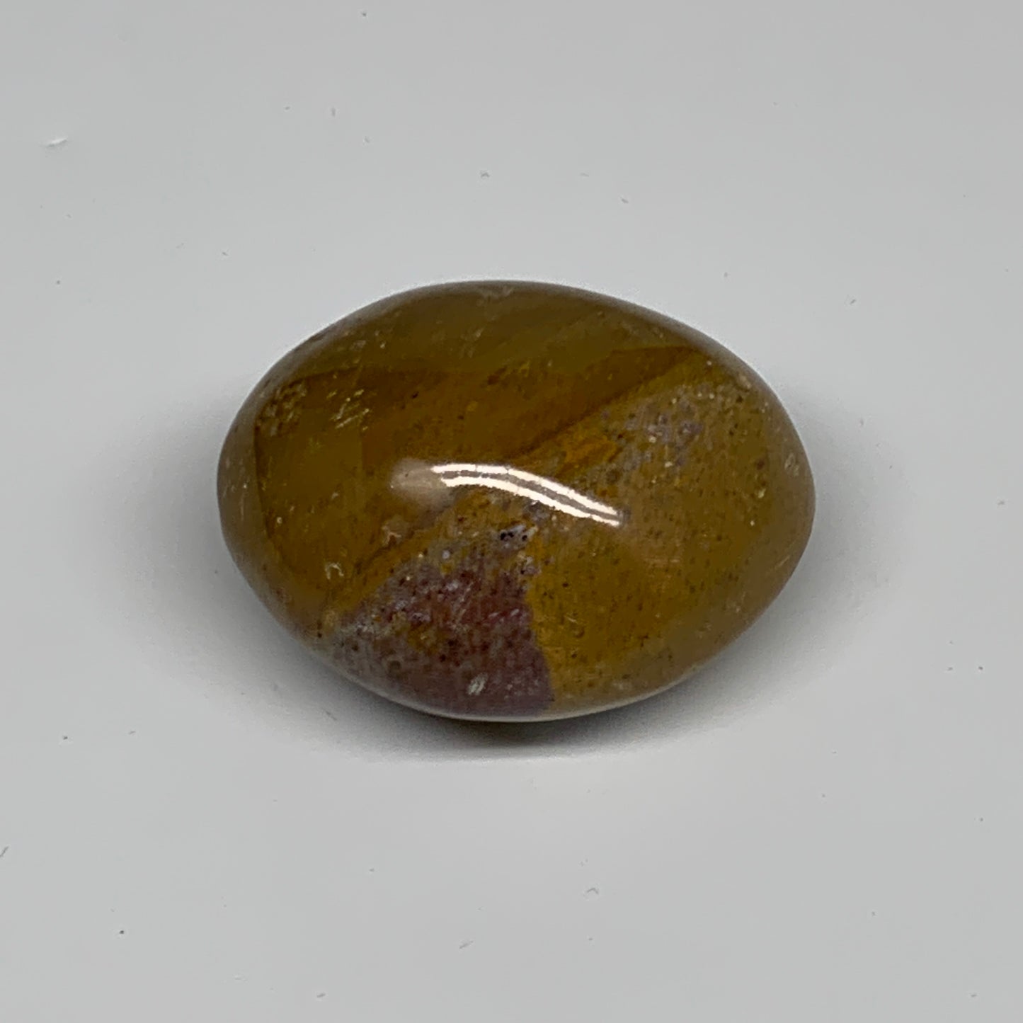 119.9g, 2.3"x1.9"x1.3" Natural Ocean Jasper Palm-Stone Orbicular Jasper, B30803