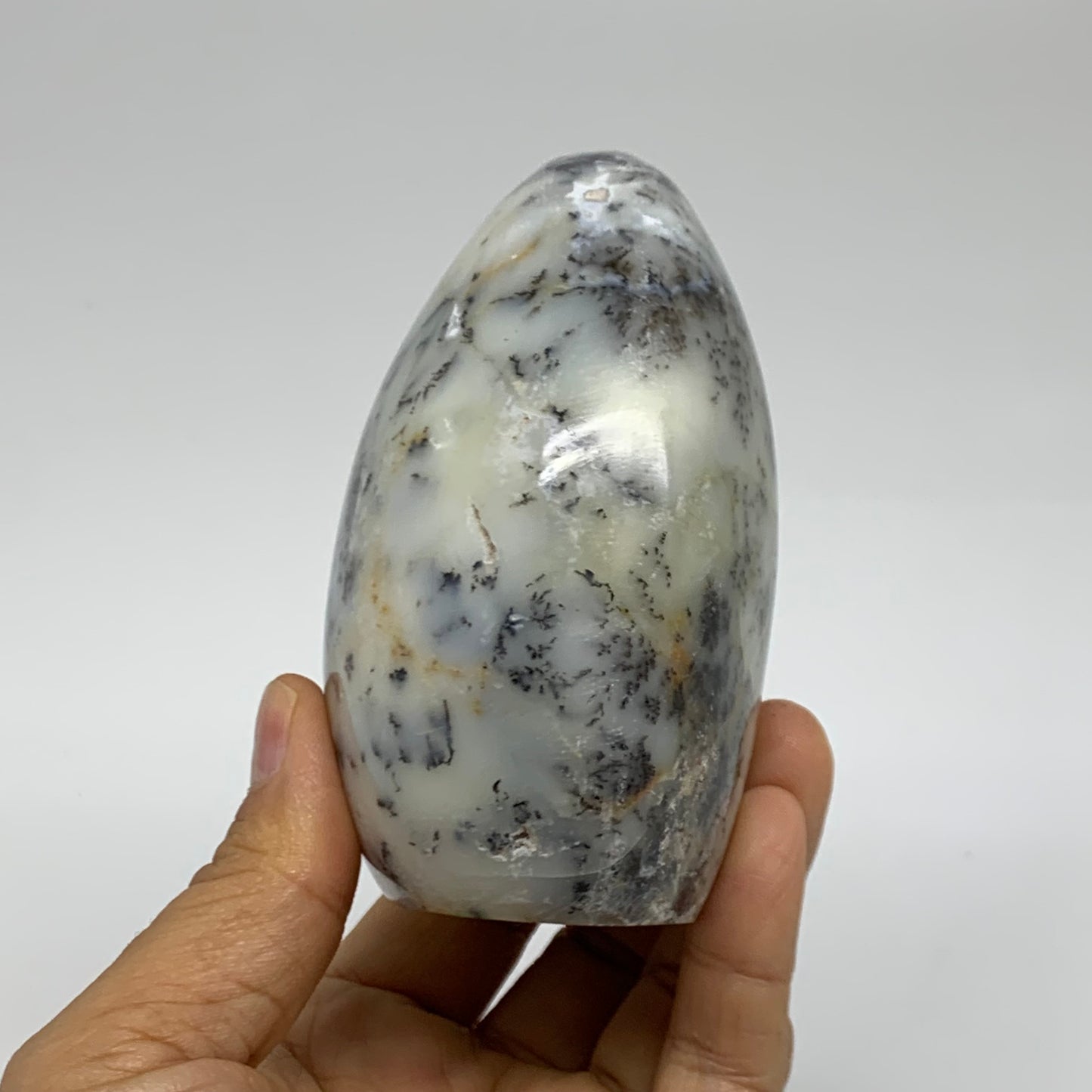 1.16 lbs, 3.8"x3.4"x2.2", Dendrite Opal Freeform Reiki Energy Crystal, B38093