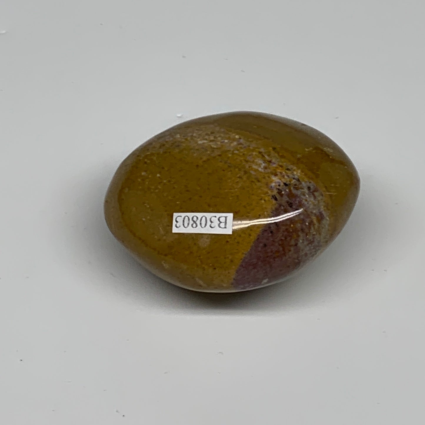 119.9g, 2.3"x1.9"x1.3" Natural Ocean Jasper Palm-Stone Orbicular Jasper, B30803