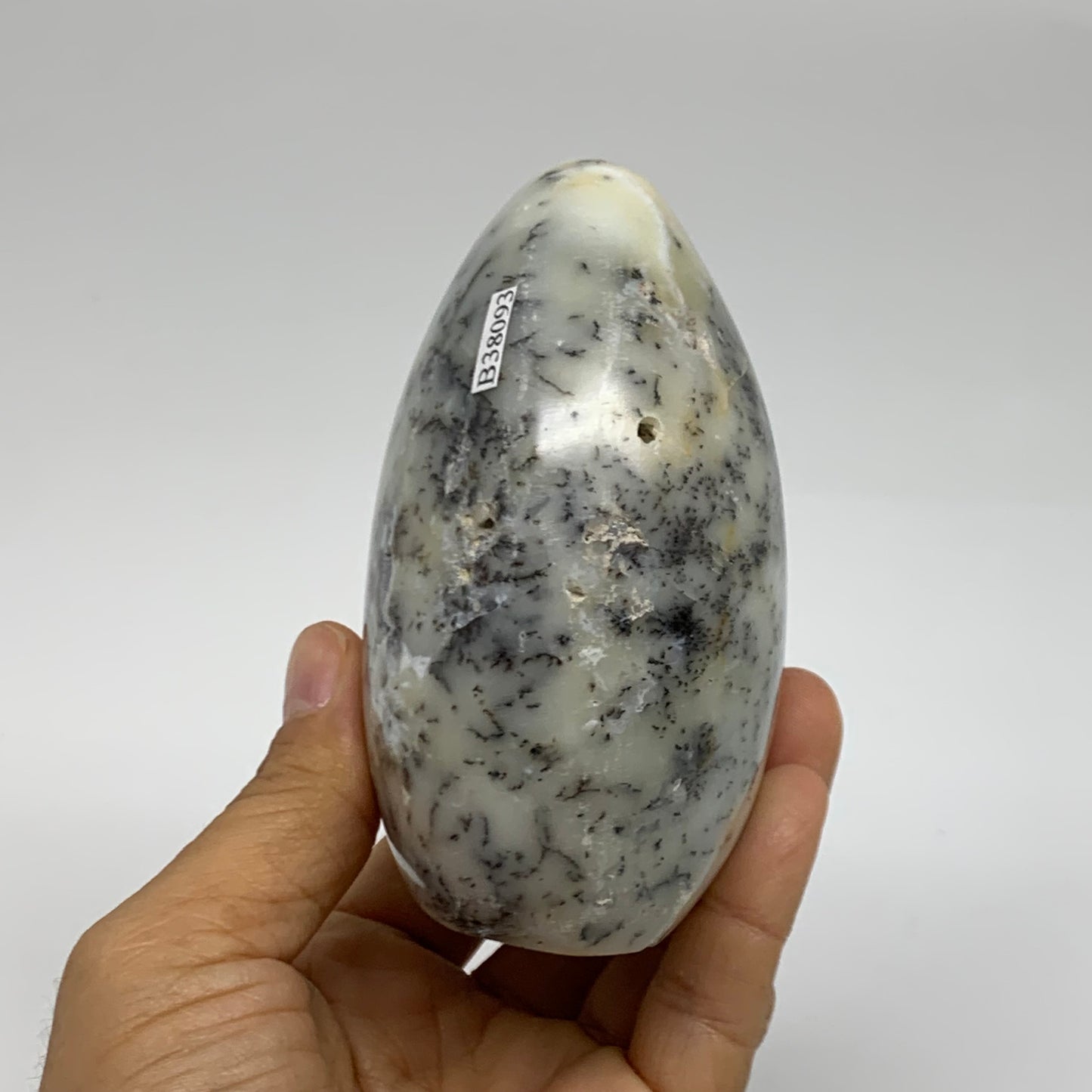 1.16 lbs, 3.8"x3.4"x2.2", Dendrite Opal Freeform Reiki Energy Crystal, B38093