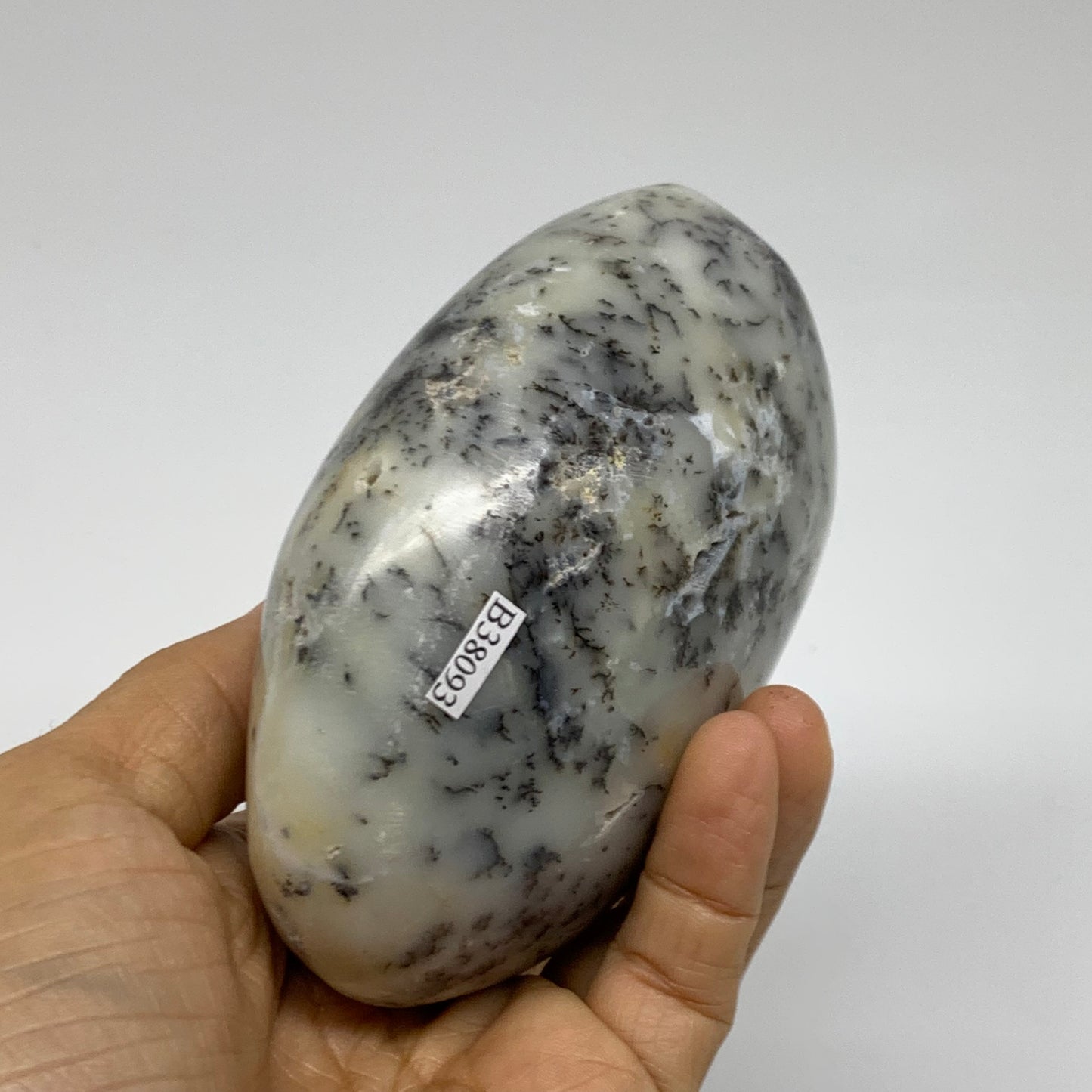 1.16 lbs, 3.8"x3.4"x2.2", Dendrite Opal Freeform Reiki Energy Crystal, B38093