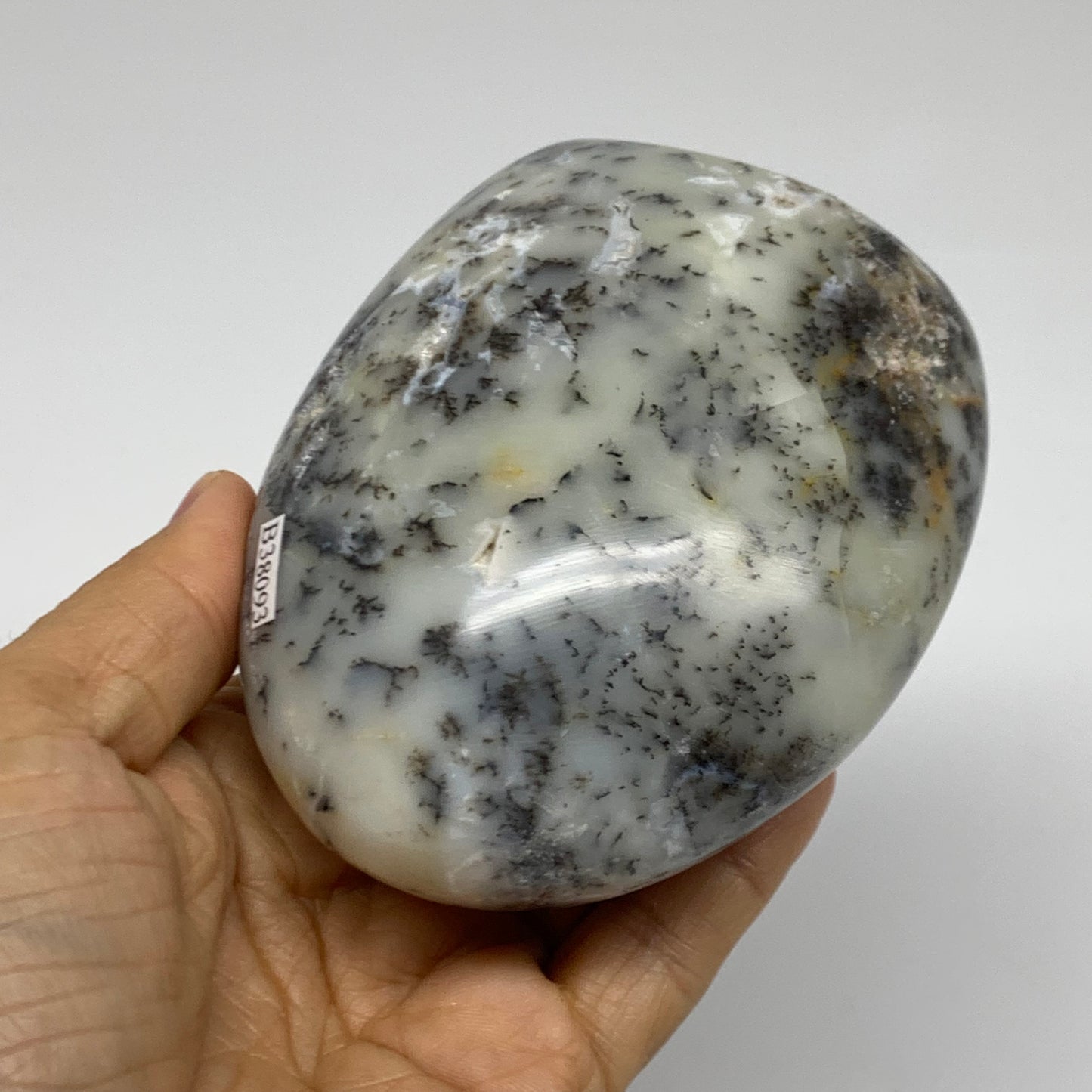 1.16 lbs, 3.8"x3.4"x2.2", Dendrite Opal Freeform Reiki Energy Crystal, B38093
