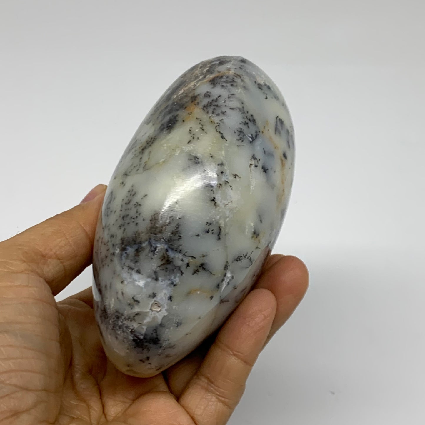 1.16 lbs, 3.8"x3.4"x2.2", Dendrite Opal Freeform Reiki Energy Crystal, B38093