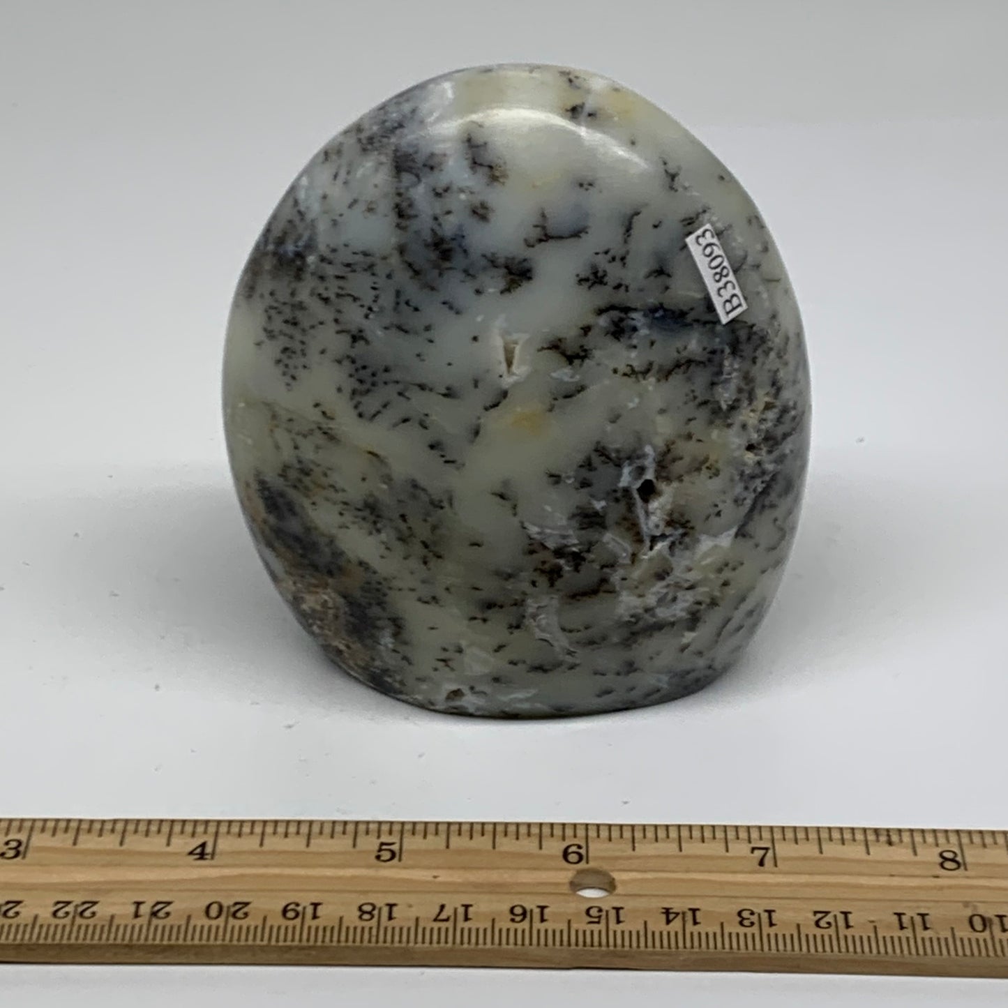1.16 lbs, 3.8"x3.4"x2.2", Dendrite Opal Freeform Reiki Energy Crystal, B38093