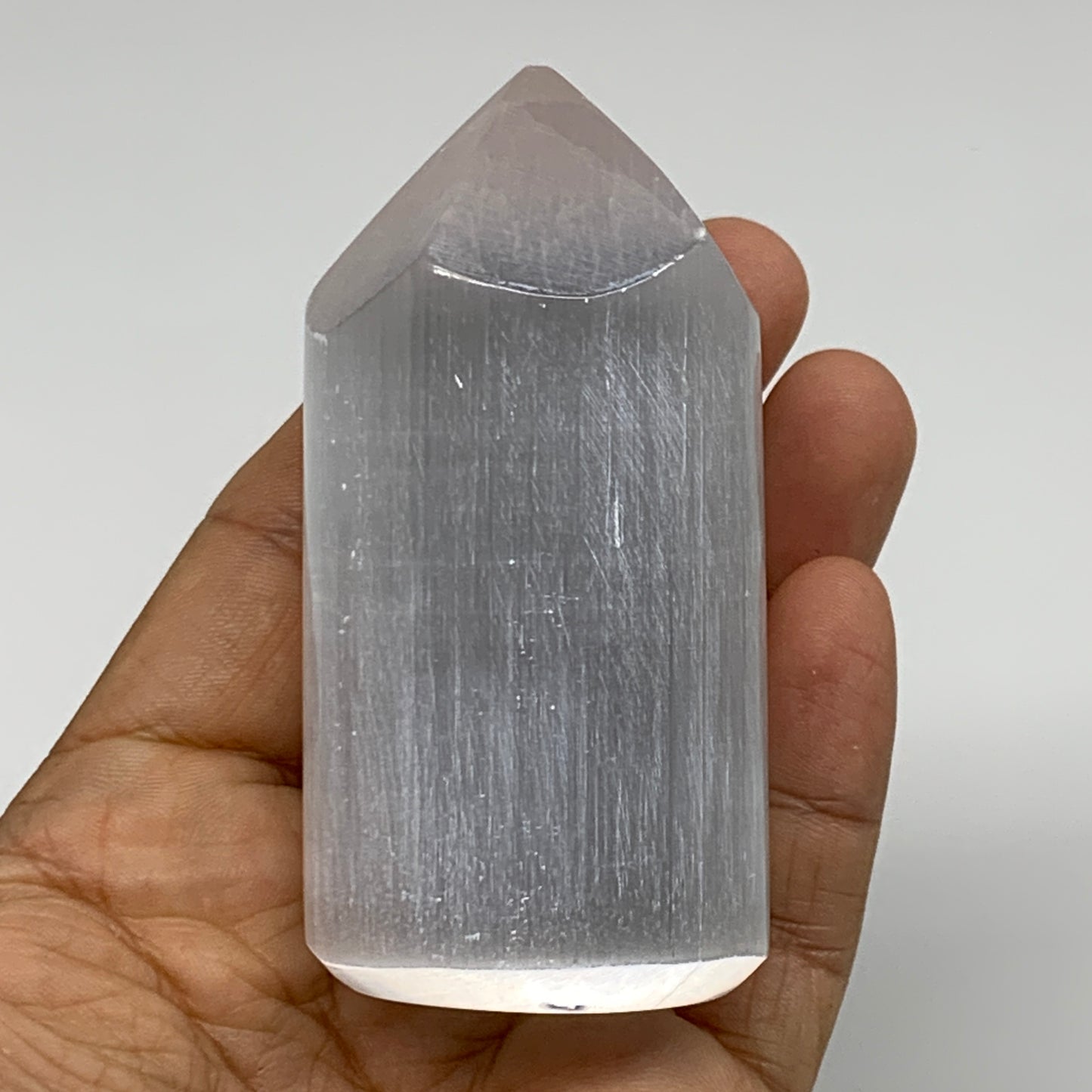 10 pcs, 3.1"-3.2" Selenite (Satin Spar) Crystal Crystal Tower Point Powerful, B3