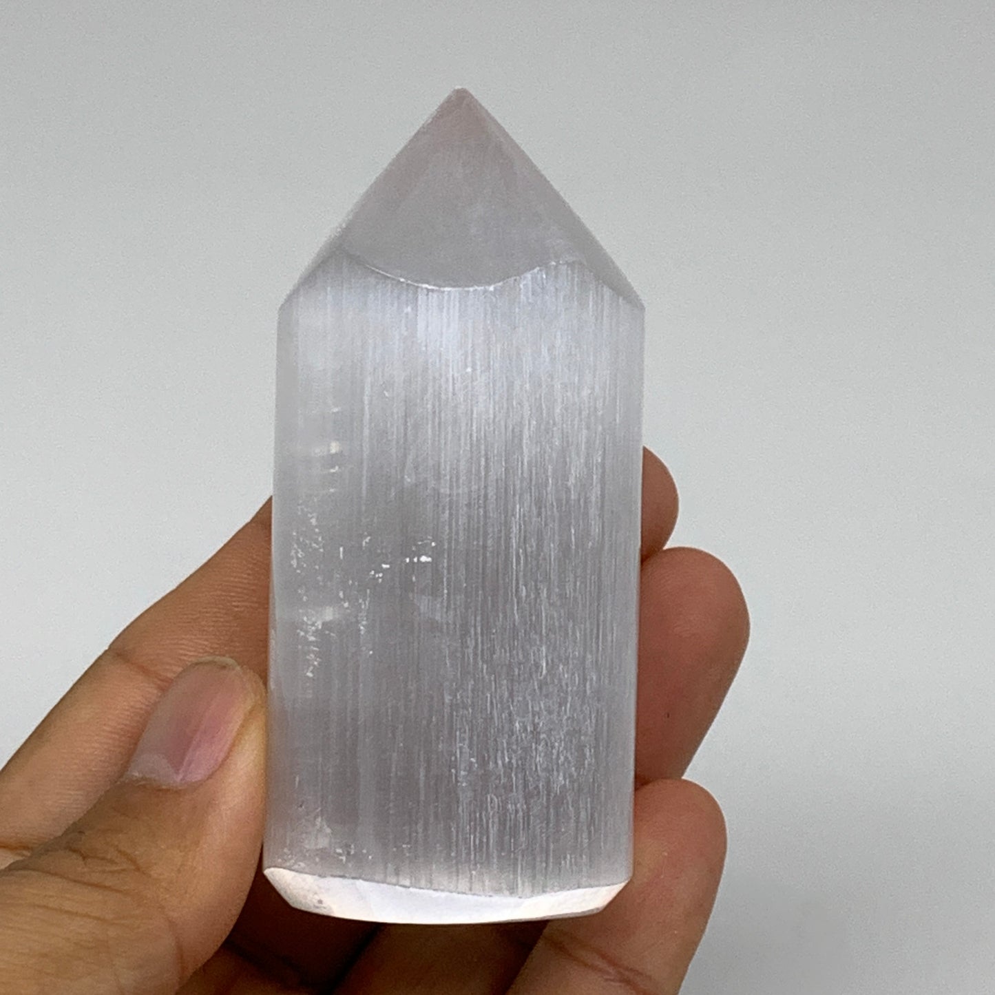 10 pcs, 3.1"-3.2" Selenite (Satin Spar) Crystal Crystal Tower Point Powerful, B3