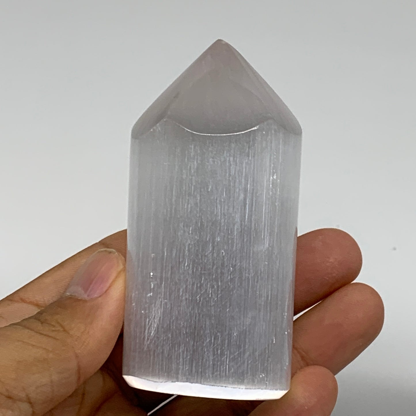 10 pcs, 3.1"-3.2" Selenite (Satin Spar) Crystal Crystal Tower Point Powerful, B3
