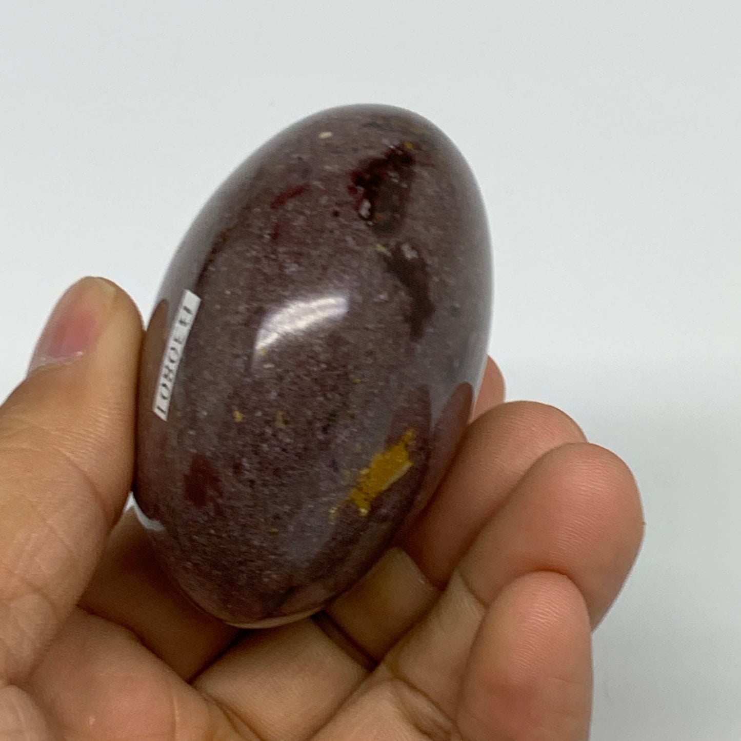 170.7g, 2.3"x2.3"x1.4" Natural Ocean Jasper Palm-Stone Orbicular Jasper, B30801