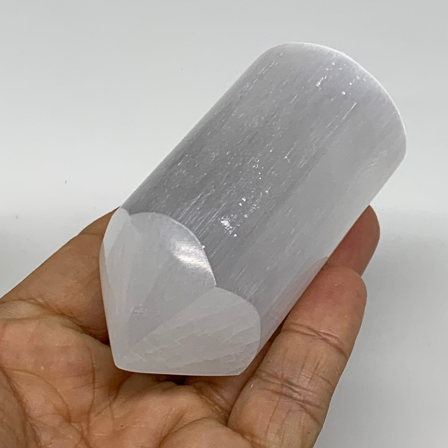 10 pcs, 3.1"-3.2" Selenite (Satin Spar) Crystal Crystal Tower Point Powerful, B3