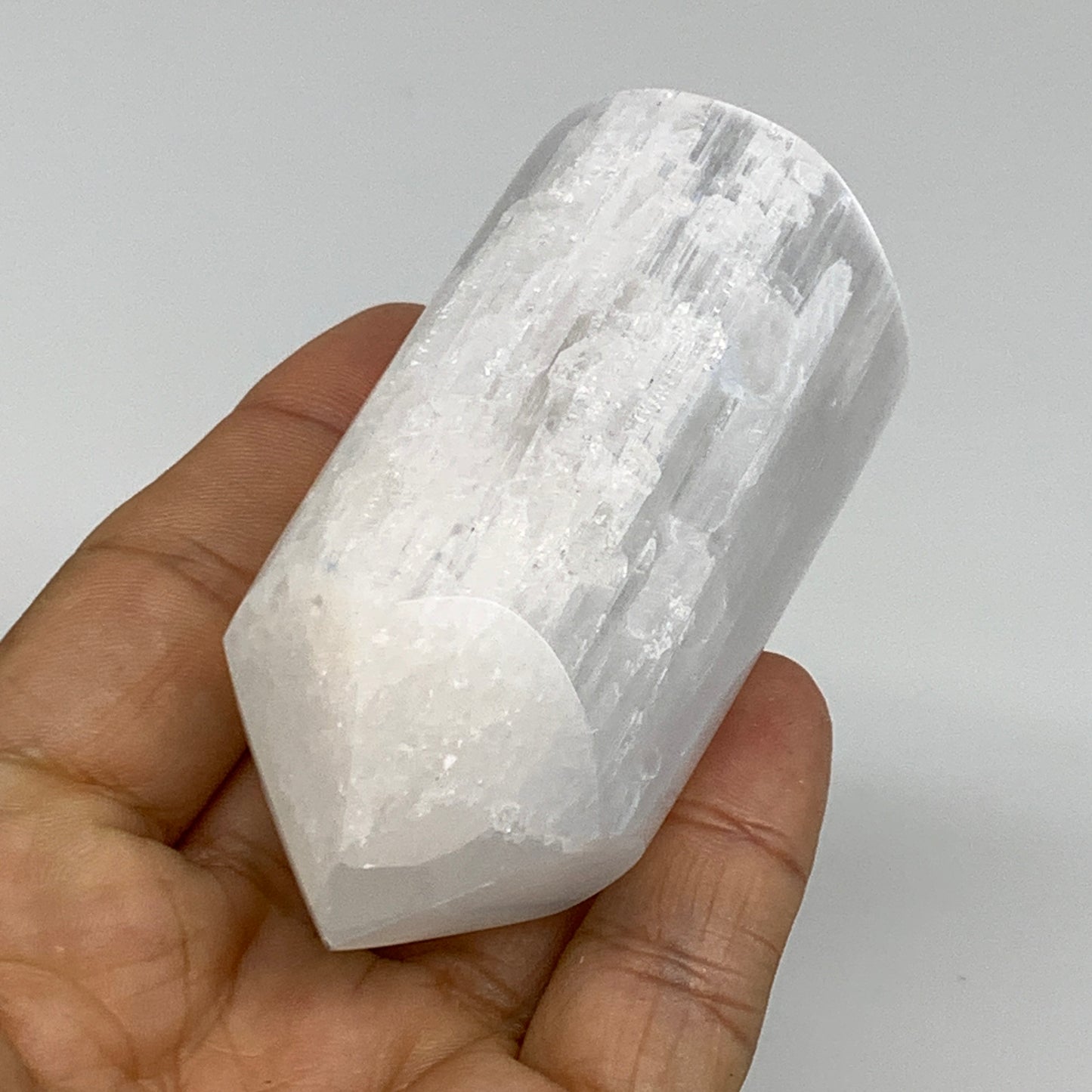 10 pcs, 3.1"-3.2" Selenite (Satin Spar) Crystal Crystal Tower Point Powerful, B3