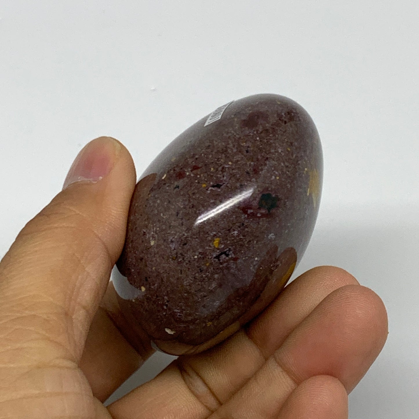 170.7g, 2.3"x2.3"x1.4" Natural Ocean Jasper Palm-Stone Orbicular Jasper, B30801