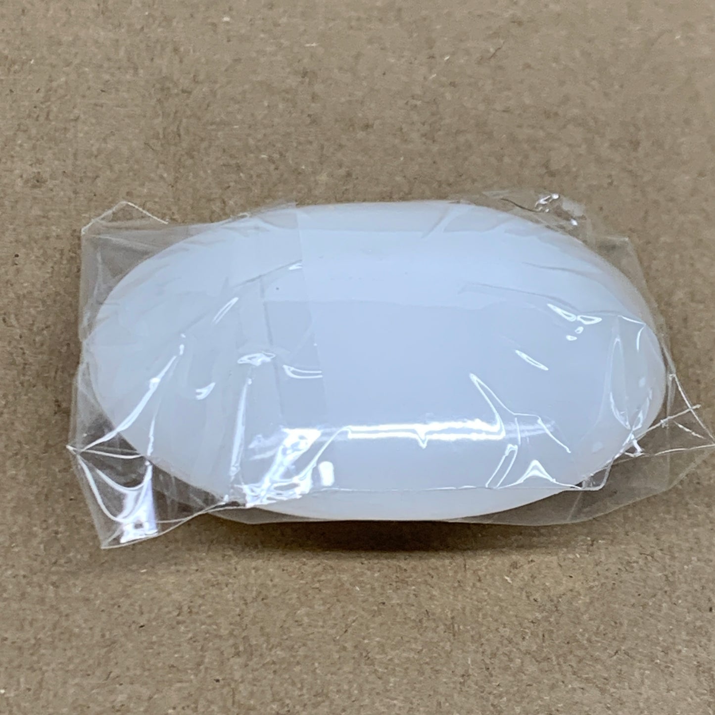 102g, 2.8"x2"x1", White Selenite Palmstone Crystal Pillow Reiki, B36306