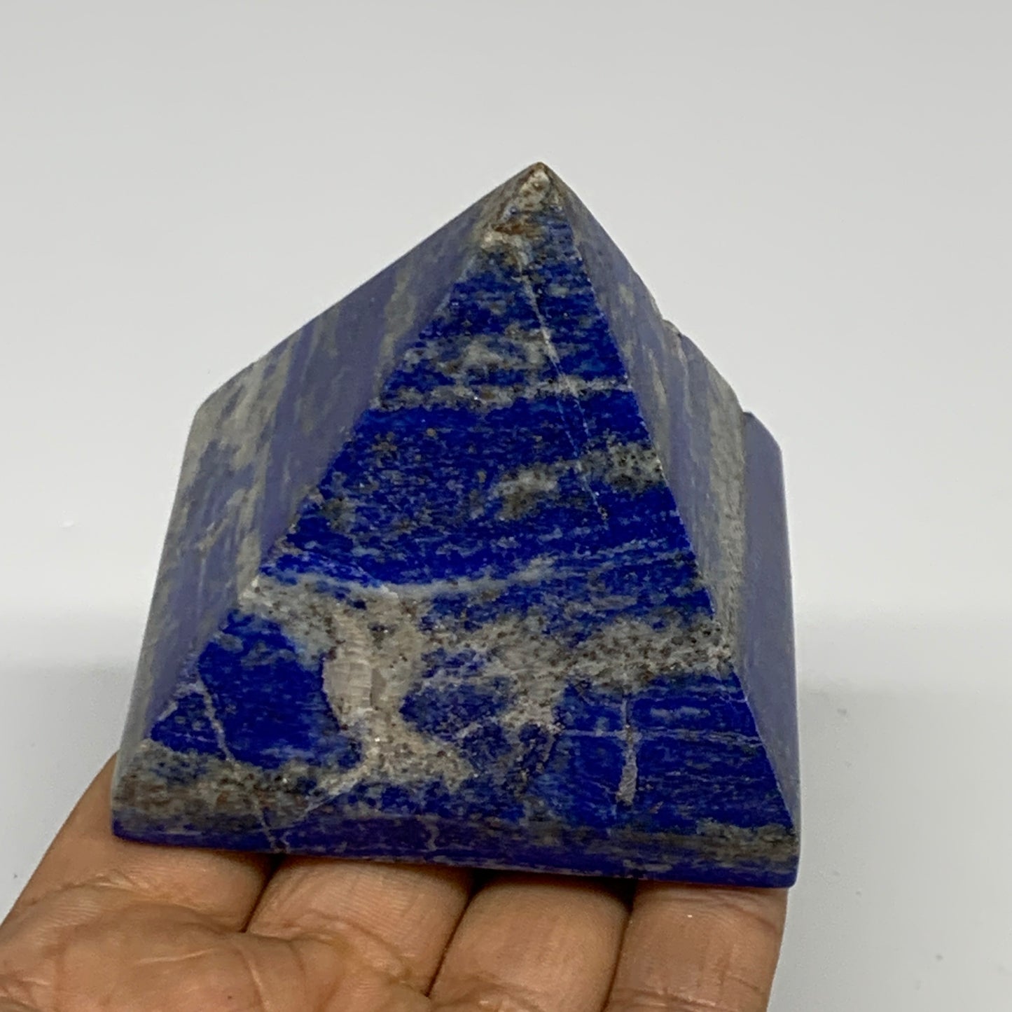 319.6g, 2.3"x2.6"x2.5", Lapis Lazuli Pyramid Crystal Gemstone @Afghanistan,B2779
