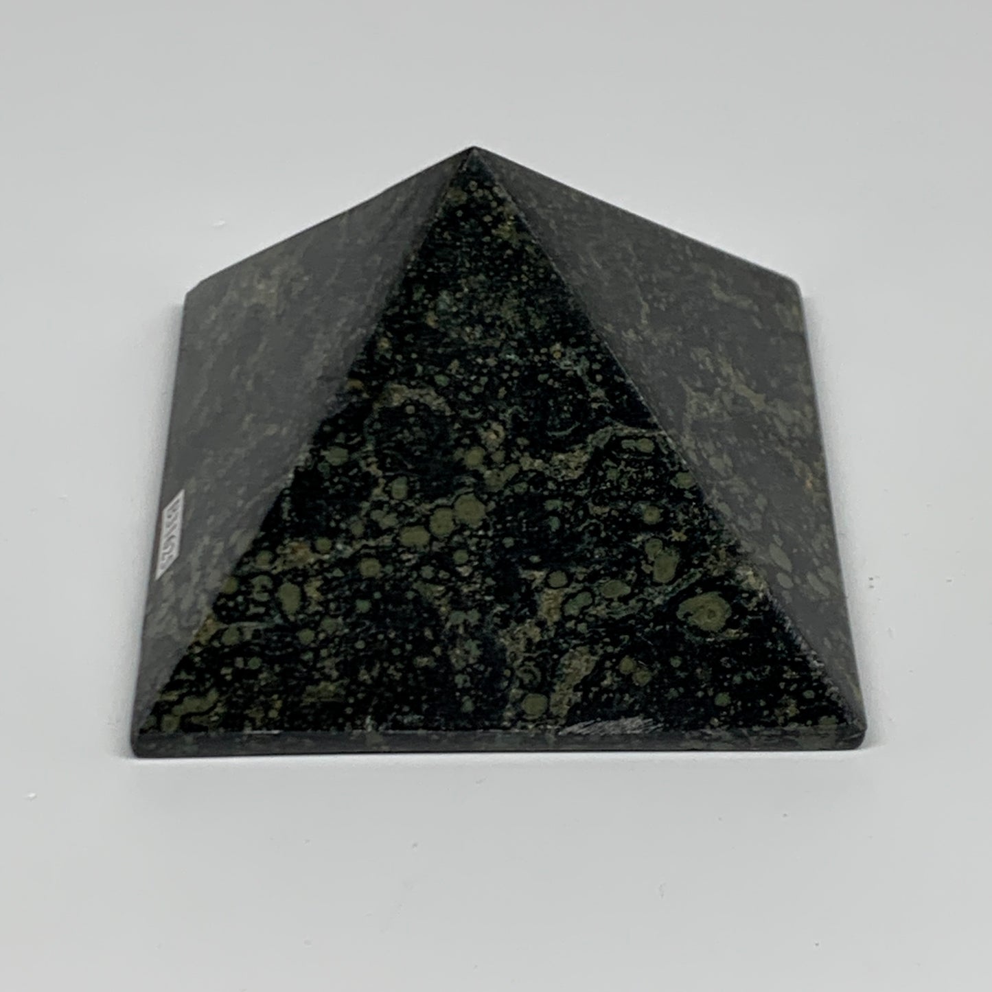 1.03 lbs, 2.4"x3.4"x3.4", Kambaba Jasper Pyramid Gemstone Polished, B31625
