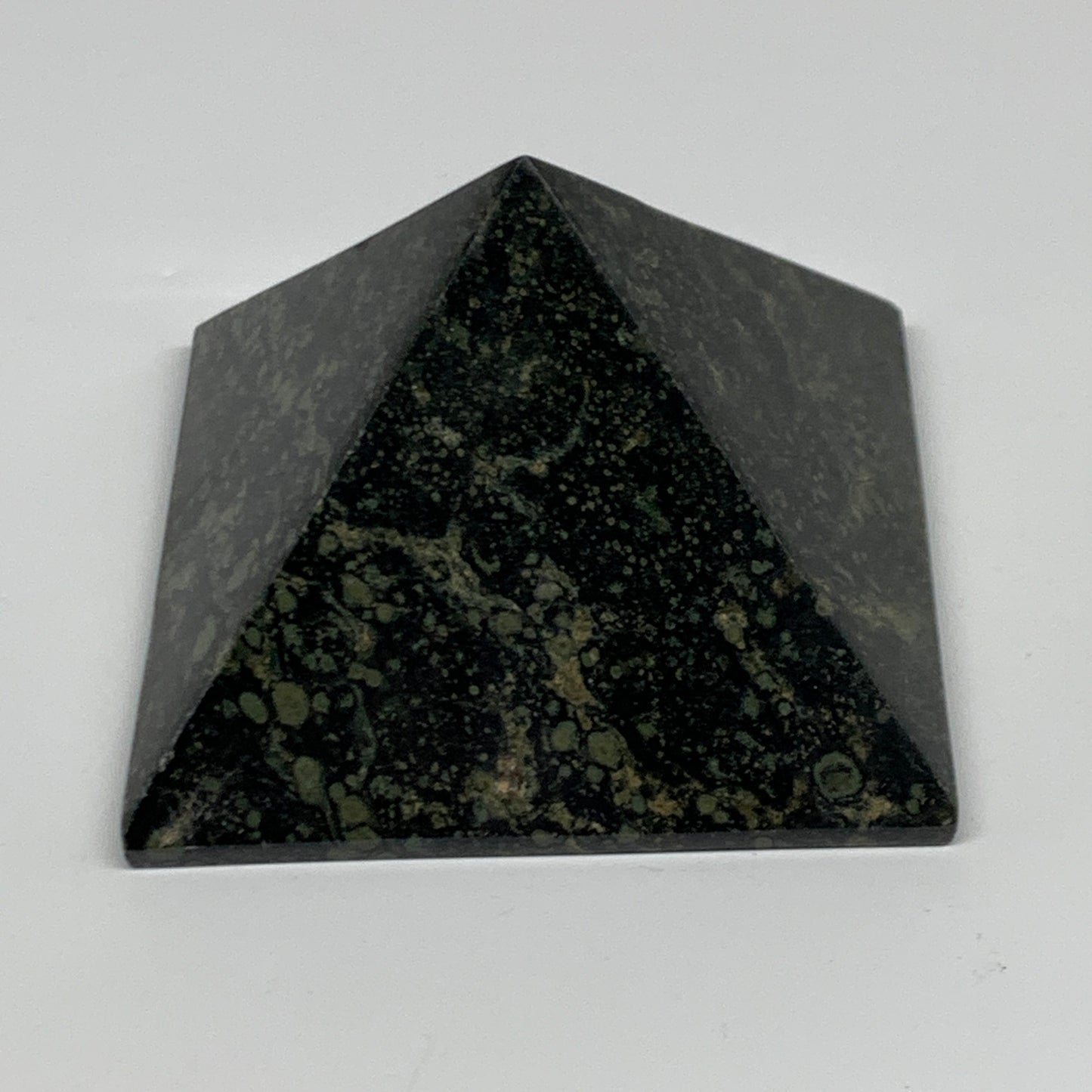1.03 lbs, 2.4"x3.4"x3.4", Kambaba Jasper Pyramid Gemstone Polished, B31625