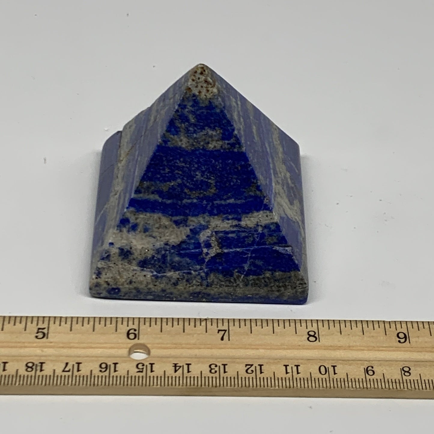 319.6g, 2.3"x2.6"x2.5", Lapis Lazuli Pyramid Crystal Gemstone @Afghanistan,B2779