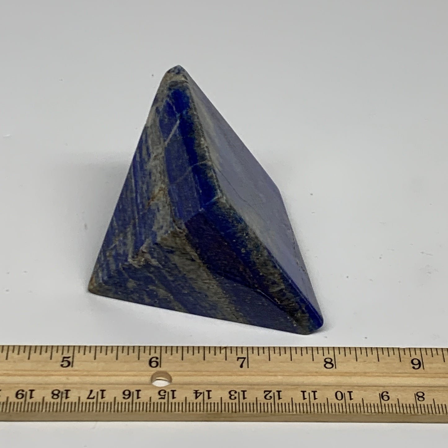 319.6g, 2.3"x2.6"x2.5", Lapis Lazuli Pyramid Crystal Gemstone @Afghanistan,B2779