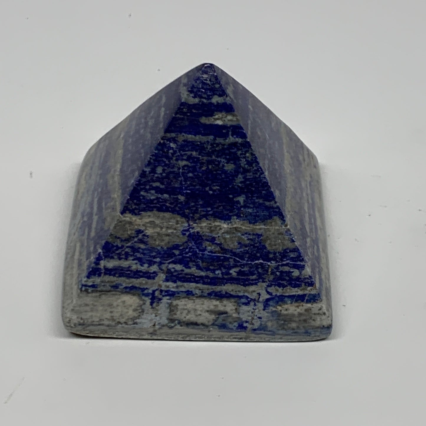 349.5g, 2.4"x2.6"x2.7", Lapis Lazuli Pyramid Crystal Gemstone @Afghanistan,B2779