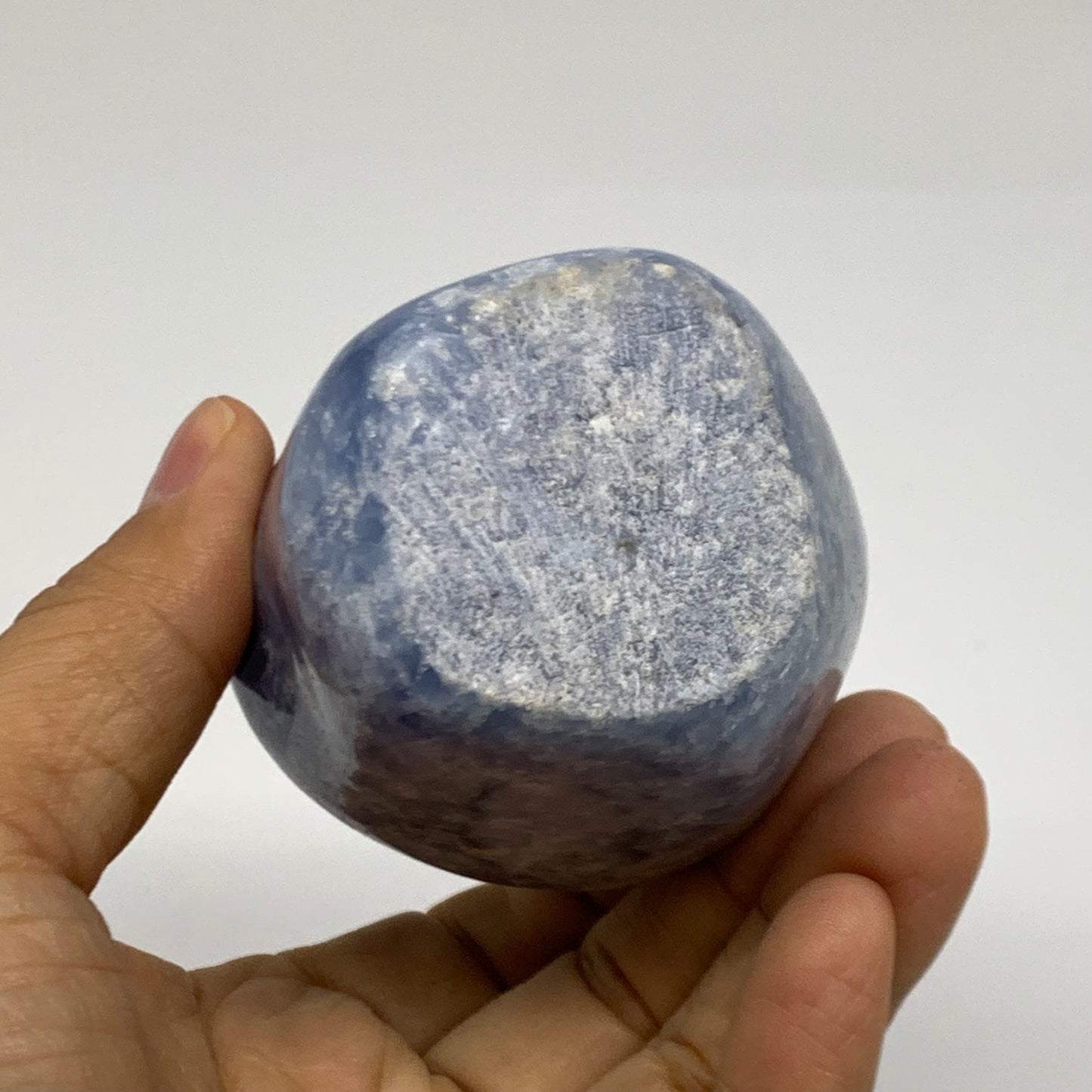 0.94 lbs, 4.2"x2.2"x1.8", Natural Blue Calcite Polished Freeform Stands, B38101