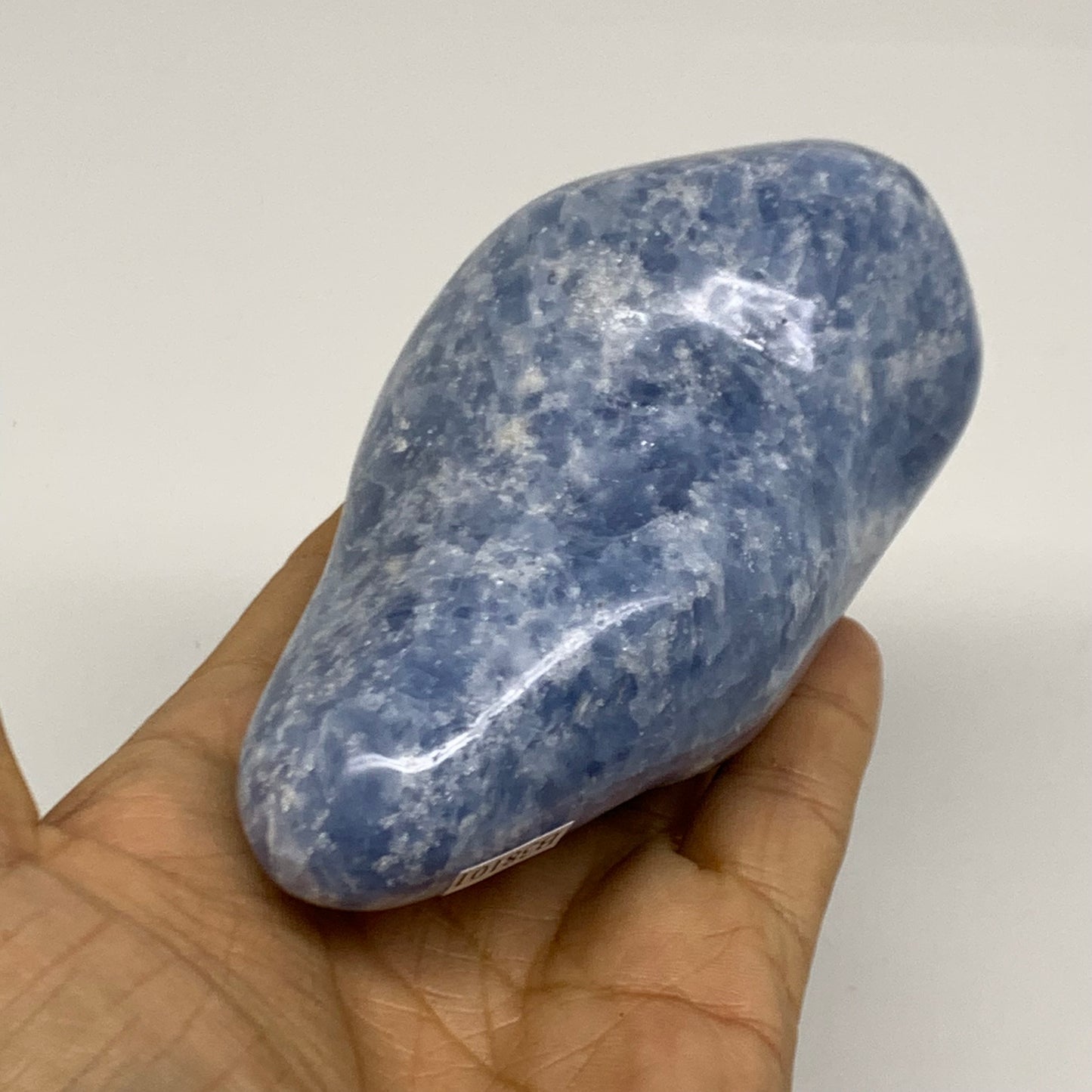 0.94 lbs, 4.2"x2.2"x1.8", Natural Blue Calcite Polished Freeform Stands, B38101